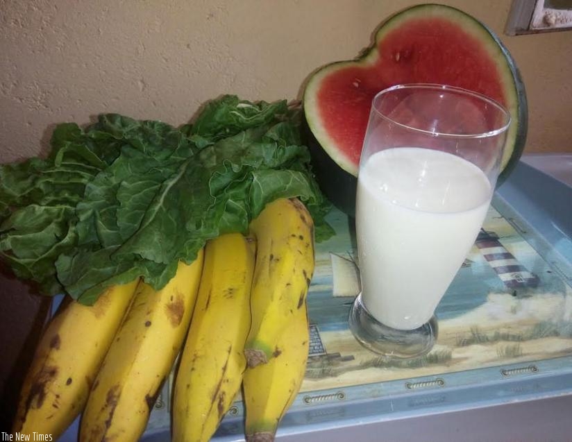 Fruits, vegetables and milk are good to consume before going to bed. (Lydia Atieno)