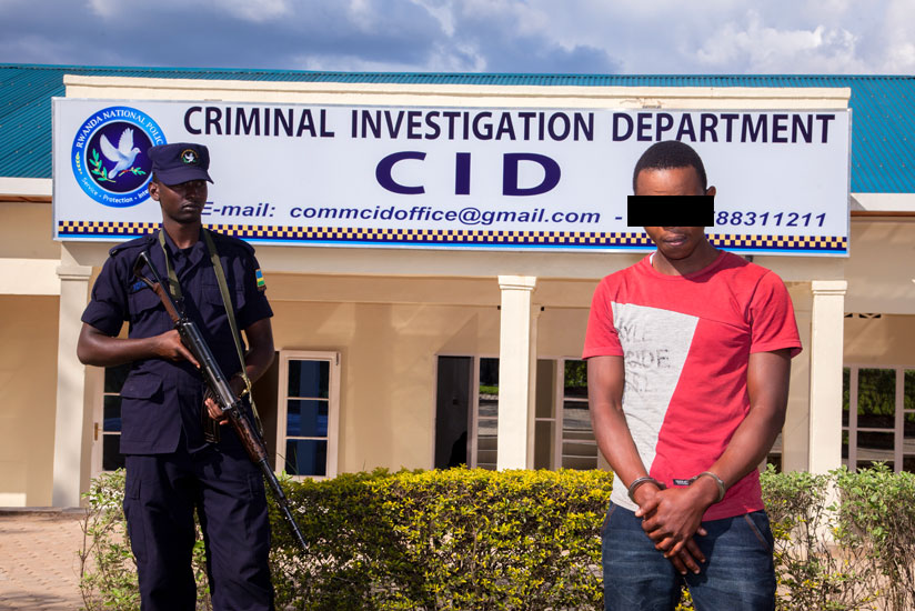 The suspect was arrested in Rwanda over stealing UGX 11m in Uganda. (Faustin Niyigena)