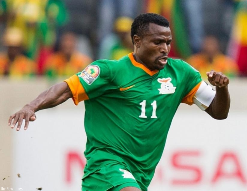 Christopher Katongo is one of the two veterans from the 2012 Afcon winning Zambia side. (Net photo)