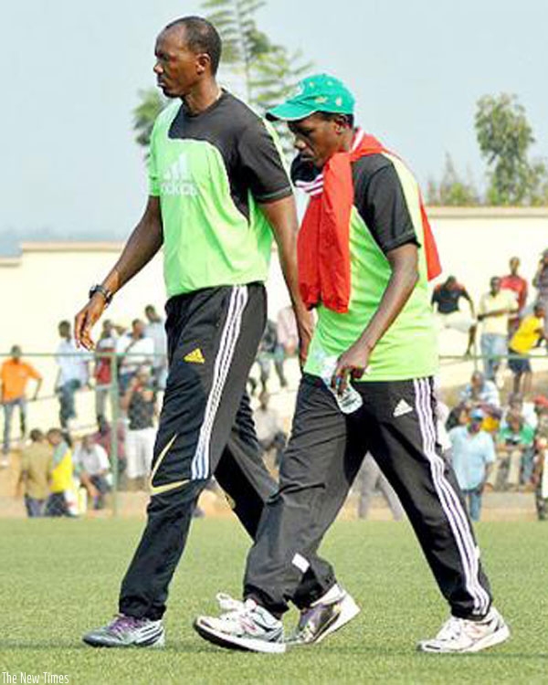 Nshimiyimana (L) and Kayiranga (R) have said current crop of the national team players can succeed at the forthcoming continental showpiece in Rwanda.  (File)