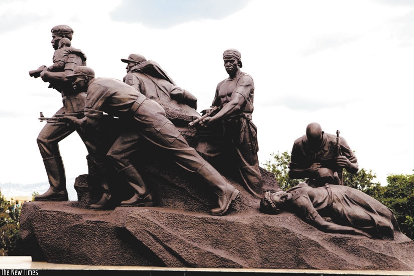 The Liberation Monument at Parliamentary Buildings in Kimihurura, Kigali. The government should invest more effort in documenting the liberation struggle that ended with the stopping of the 1994 Genocide against the Tutsi. (File)