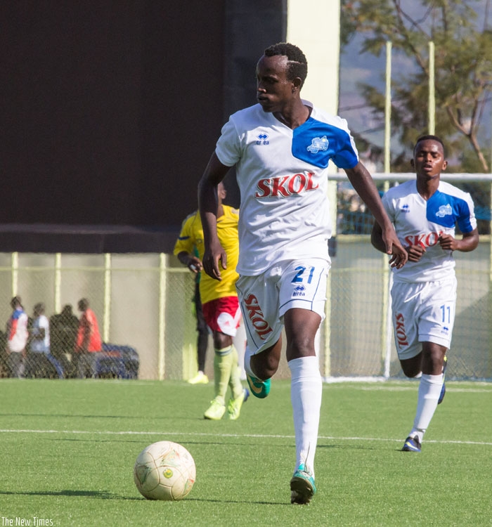 Rayon Sports central defender Thierry Manzi. (Timothy Kisambira)