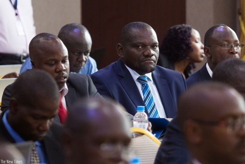 Participants follow proceedings at a recent meeting aimed at marketing regional tourism products in Eastern Africa in Kigali on Wednesday. (Timothy Kisambira)