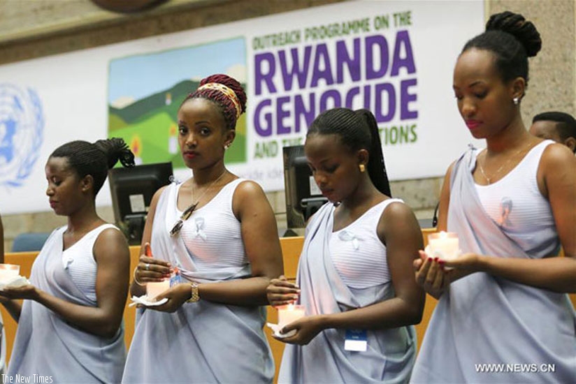 Young mourners during a Genocide commemoration anniversary event. (Net photo)