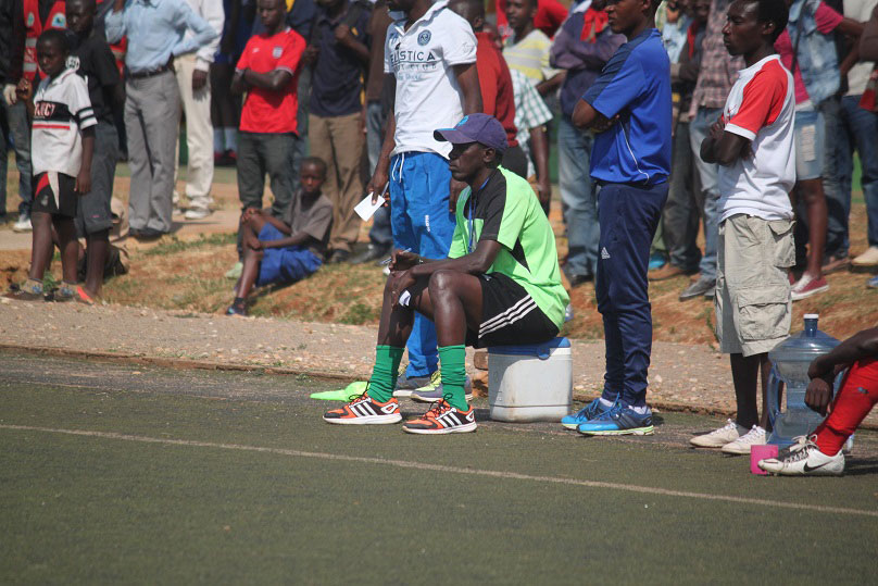 Kayiranga (seated) is starting to feel the pressure after three back to back defeats in the league. Pepiniere host Sunrise FC on Sunday. / File