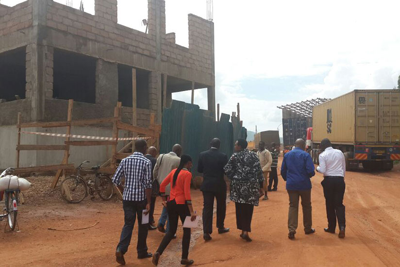 EALA MPs tour the Gatuna one-border post that is still under construction.  / James Karuhanga