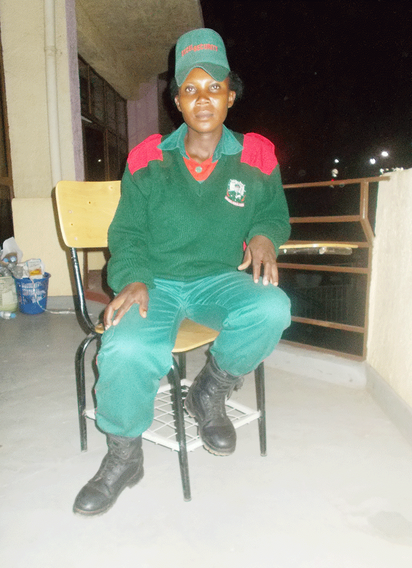 Jeanne Nyirahabimana during the interview at her workplace in Kicukiro-Sonatube. (Photos by Elias Hakizimana )