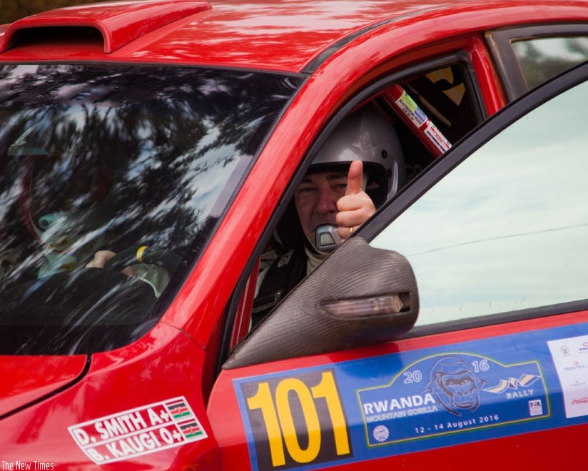 Don Smith, seen here during the 2016 Rwanda Mt. Gorilla Rally, claimed the ARC title after Muna Singh Jr failed to finish the race in Uganda. (File photo)