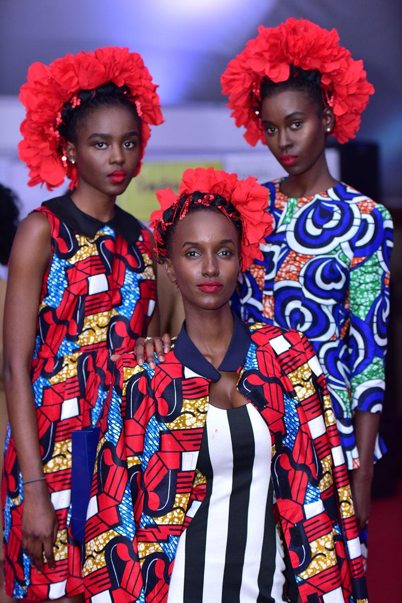 Models showcase colourful designs during the Fashion Night Out organised by Private Sector Federation. / Photos: Eddie Nsabimana