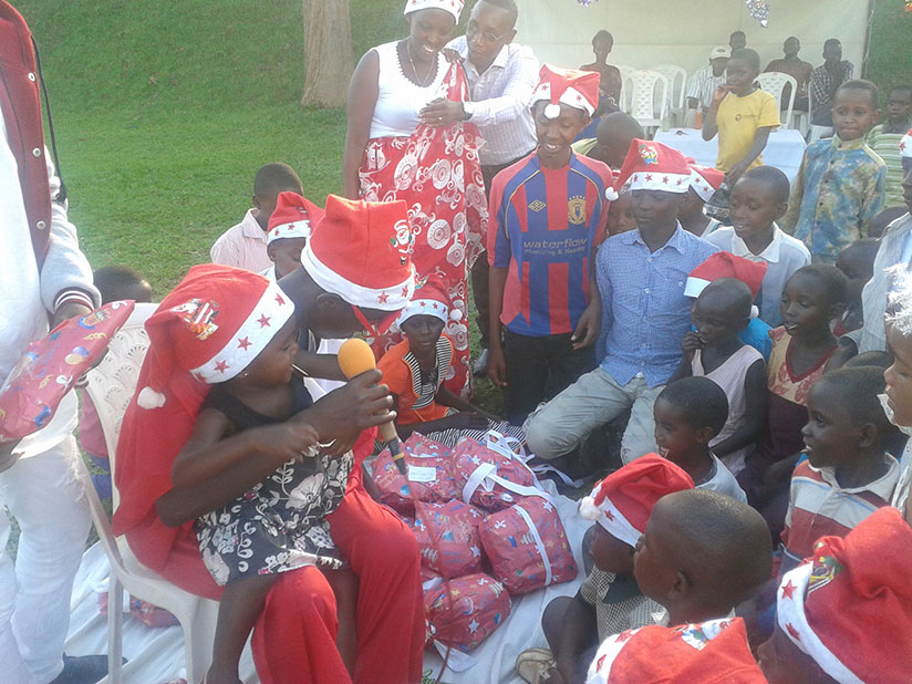 A group of children at APECOS Christmas party. / Diane Mushimiyimana