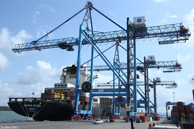 A container vessel working at Berth number 19 at the port.  / Courtesy.