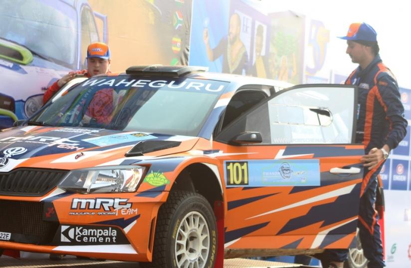 Kenyan Baryan Manvir topped the morning session on day one after four competitive sections of the Rwanda Mountain Gorilla Rally on Friday. Courtesy