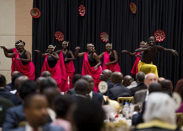 On 23 July 2018, President Paul Kagame and First Lady Mrs Jeannette Kagame hosted His Excellency, President Xi JinPing and First Lady Mrs Peng Liyuan of China, to a State Luncheon at the Kigali Convention Centre.