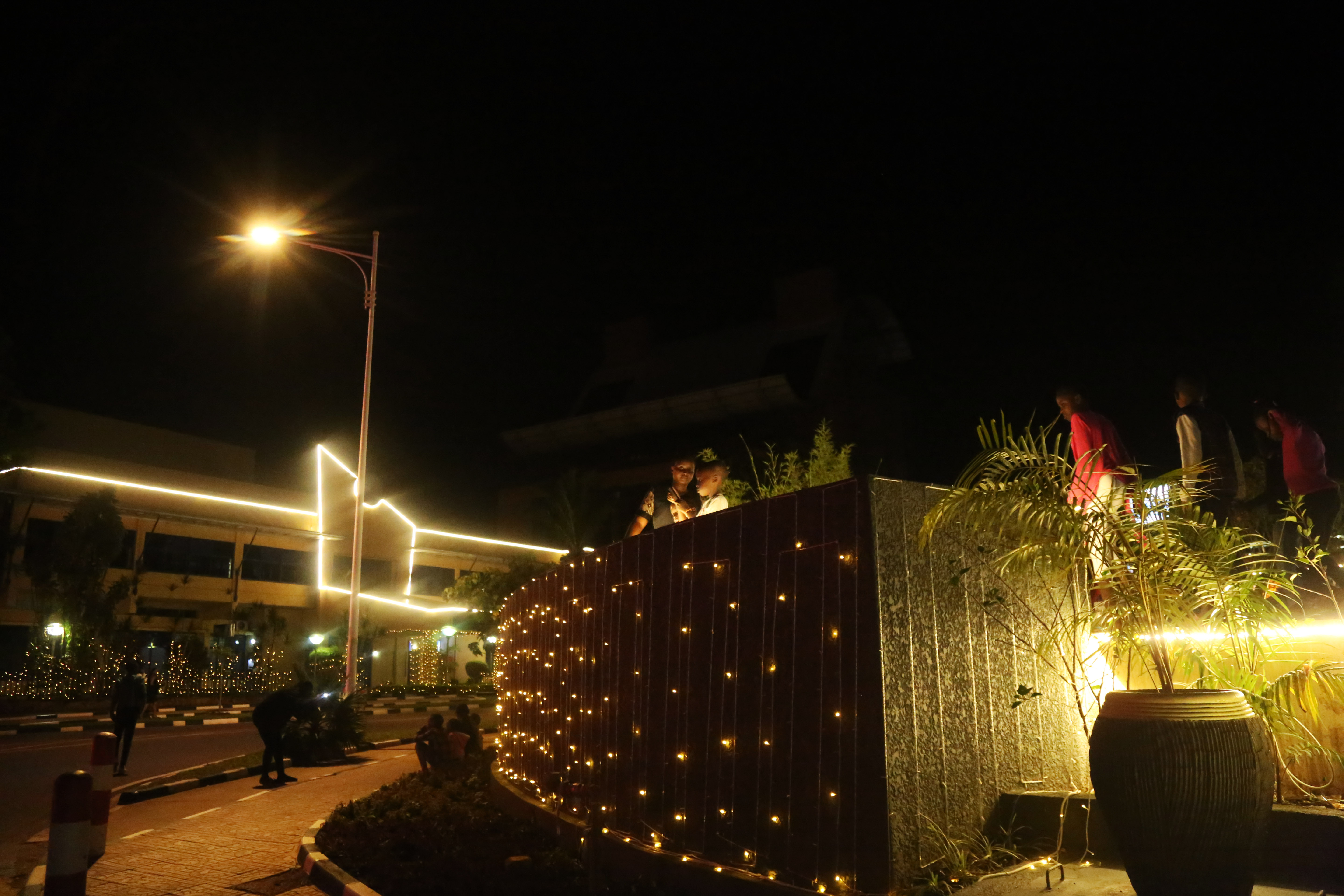 Christmas decoration at Kigali Convention Centre. Businesses in Kigali have decked their premises with decorations as part of the ritual to celebrate the festive season. 