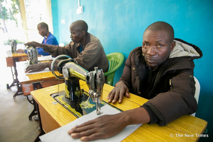 Vedaste Kwibuka and Christine Ingabire, both 19, at the Mutobo Demobilisation and Reintegration Centre in Musanze District, Northern Province. 