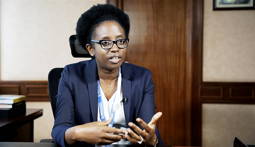 Diane Karusisi during the interview last week. / Photo: Olivier Mugwiza.