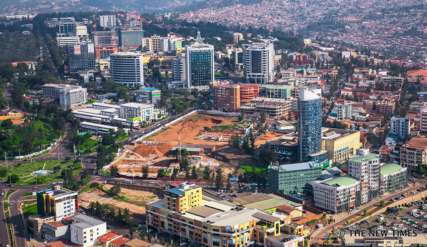 An aerial view of Nyarugenge in 2019.The new master plan, which runs from 2020 to 2050 was unveiled on Friday September 4 . / File
