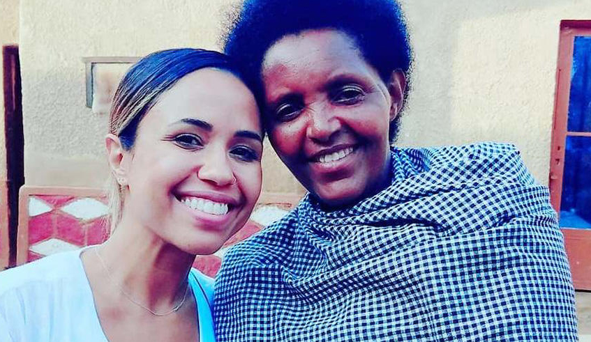 Alanna with one of the four  women survivors  who found unity, hope, and strength after the 1994 Genocide against the Tutsi. 