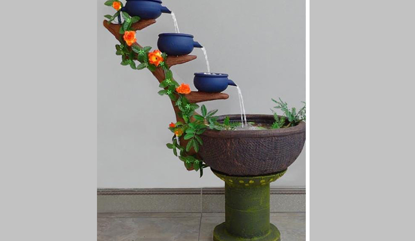 A water fountain made by Ahimana. / Courtesy