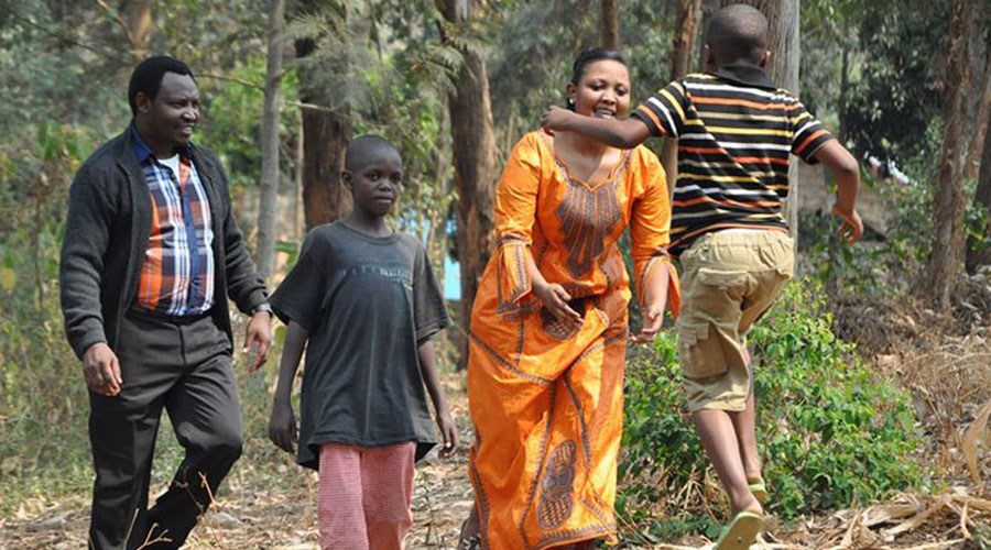 A scene in one of the local films. The makers of this 2013 film involved the children seen in this photo after securing consent of their parents. 