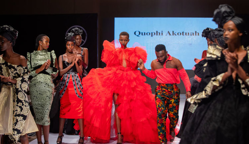 Models at the inauguration of Mercedes Benz Fashion Week in Kigali in 2019. Kigali became the second city to host Mercedes Benz Fashion Week after Accra, Ghana. Photos/ File