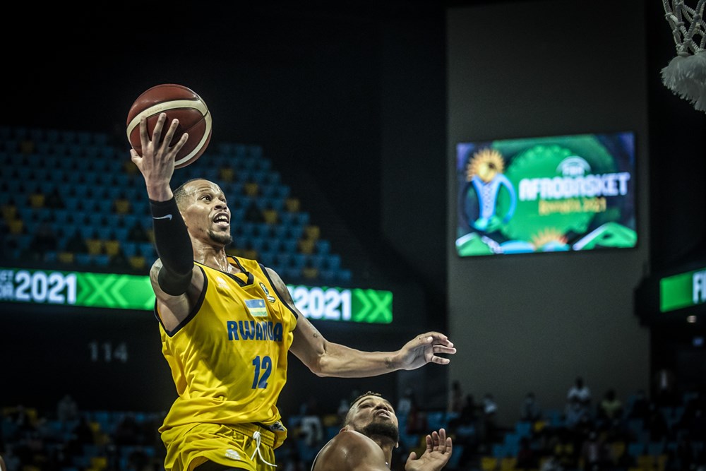 Kenneth Gasana, 36, is the longest serving player in the Rwandan roster at the 2021 Afrobasket finals tournament in Kigali. He is making his fifth appearance in the tournament. 