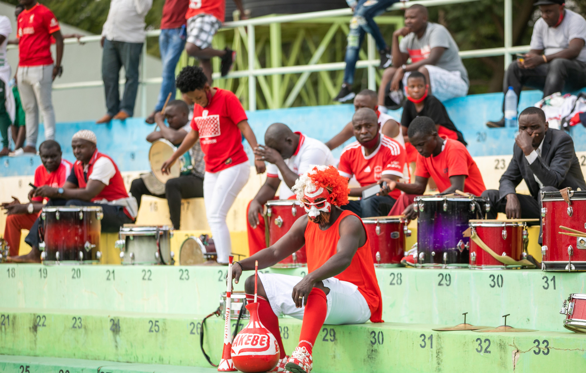 Etincelles FC fans look so disappointed as the Rubavu based team lose at Kigali Stadium on Sunday