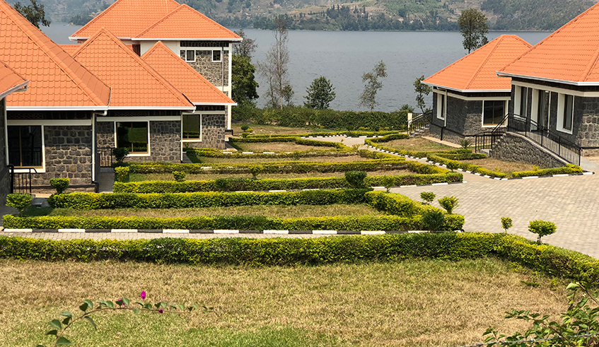 A view of Burera Beach Resort  which is meant to enhance tourism in Burera district. The hotel  is located on Burera Lake shore in Nyamabuye Cell, Kagogo Sector. / Photo by Eric Bright